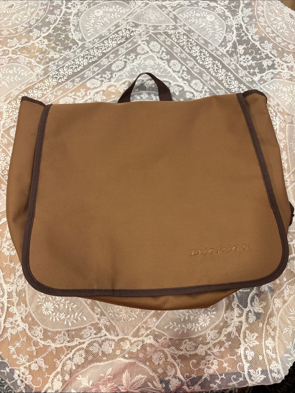 Dickies Tan and Dark Brown Messenger Bag for Men